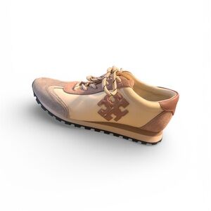 Tory Burch  Beige and Brown Sneakers